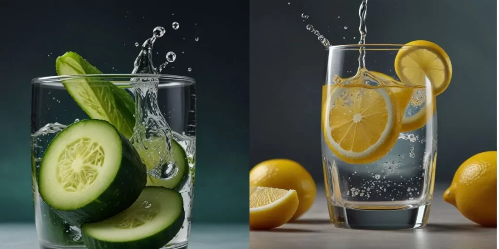 Lemon juice or Cucumber Slice with Water 